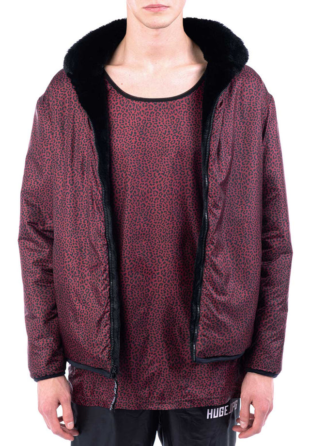 Giacca bomber reversibile in ecopelliccia